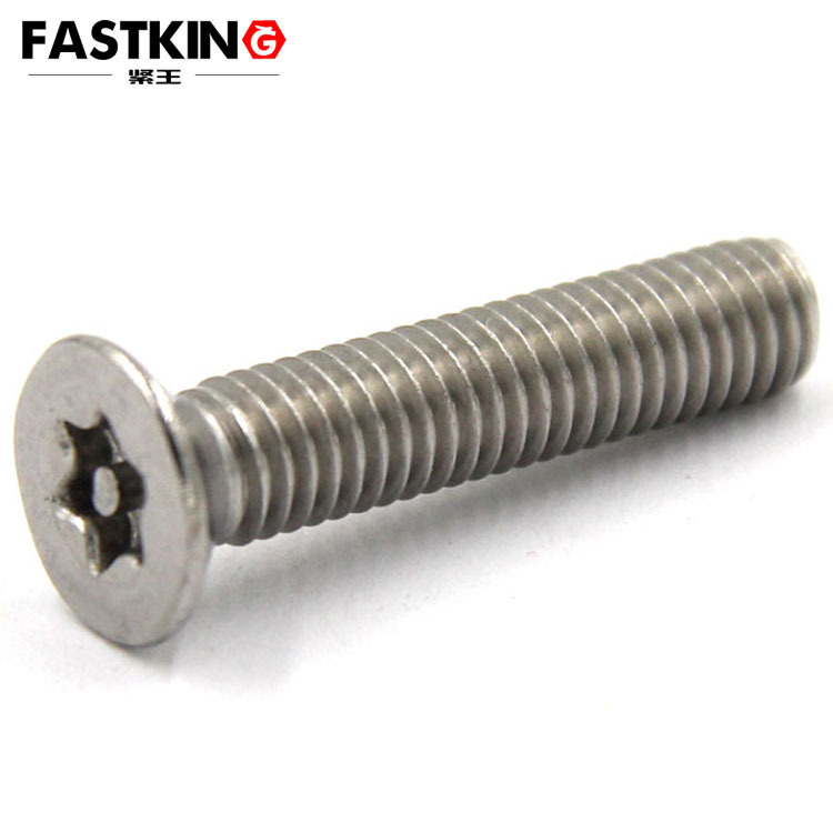 torx flat head machine screw with pin